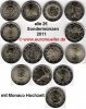 14x 2 Euro Sonderm�nzen 2011 mit Monaco