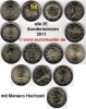 18x 2 Euro Sonderm�nzen 2011 mit Monaco