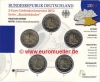 5x 2 Euro Sonderm�nze Deutschland 2012 Bayern ADFGJ bu.