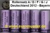 5 Rollen 2 Euro Sonderm�nzen Deutschland 2012 Bayern