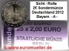 Rolle -A- 2 Euro Sonderm�nze Deutschland 2012 Bayern