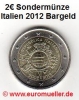 2 Euro Sonderm�nze Italien 2012 Bargeld