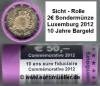 Rolle 2 Euro Sonderm�nze Luxemburg 2012 - 10 Jahre Euro Bargeld
