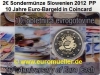 2 Euro Sonderm�nze Slowenien 2012 Bargeld bu. Coincard