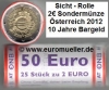 Rolle 2 Euro Sonderm�nze �sterreich 2012 - 10 Jahre Euro Bargeld